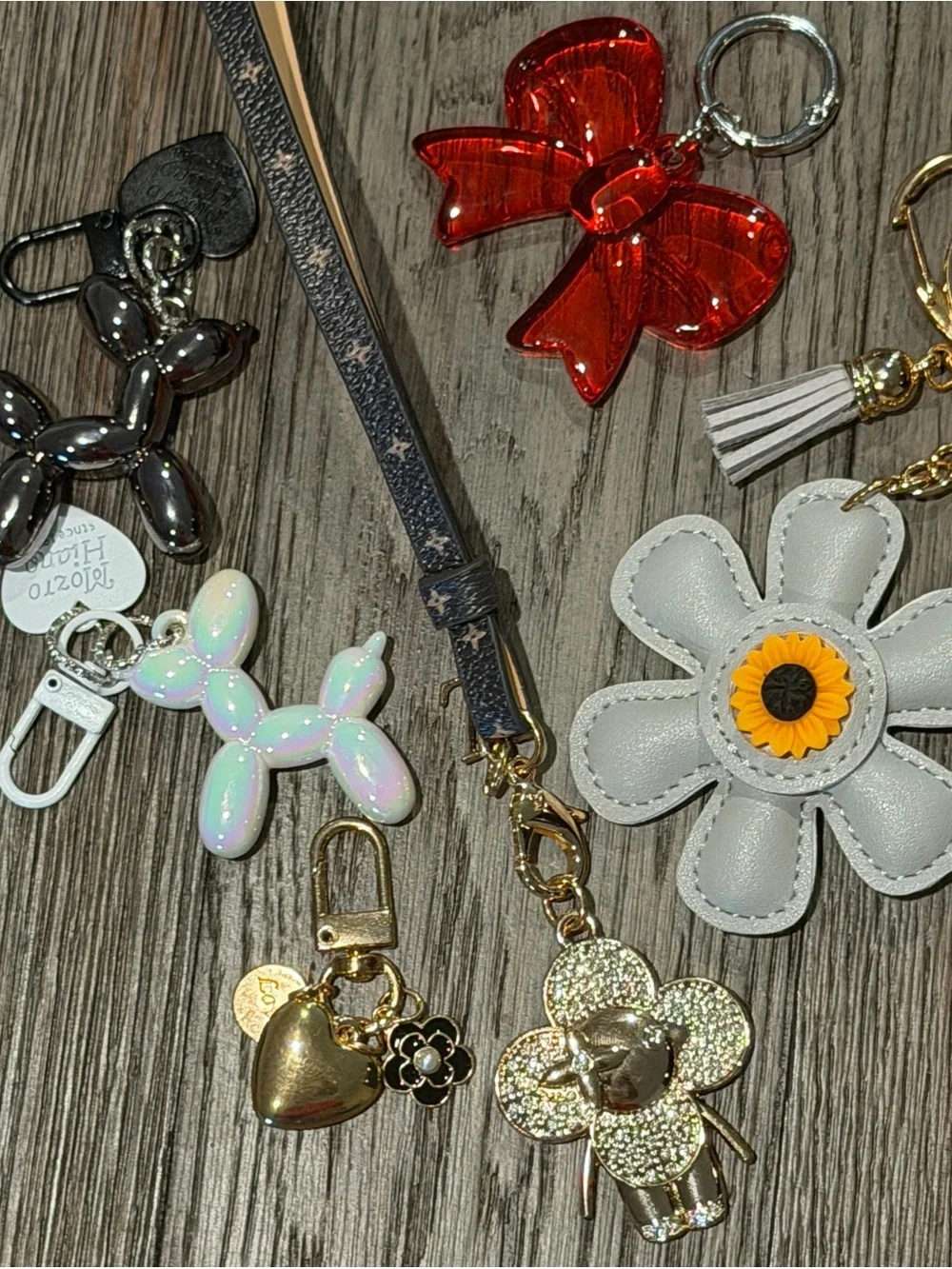 Lot of 6 bag charms